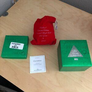 Vintage Y2K 2001 Wallace Silversmiths Silver Sleigh Bell - 31st Annual Ornament